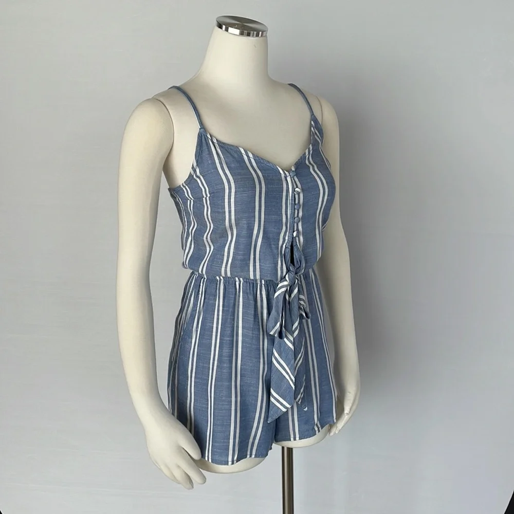 Abercrombie Romper Size Small Blue/White Stripe - Picture 5 of 10